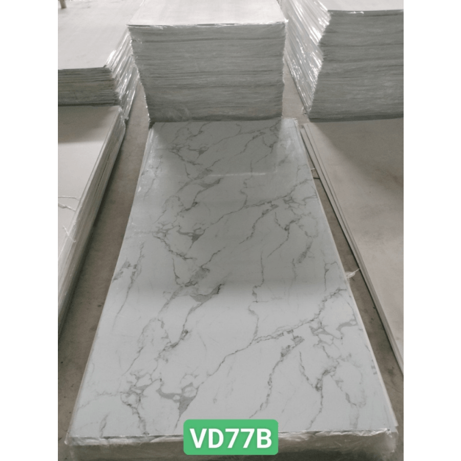 Tấm nhựa vân đá trắng xám vân khói nhạt- lịch lãm và trẻ trung