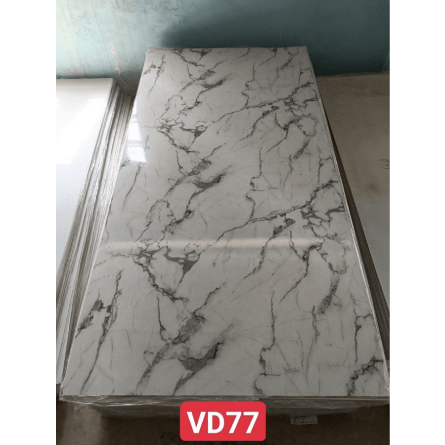 Tấm nhựa vân đá trắng xám vân khói đậm - Sự hiện đại và trẻ trung