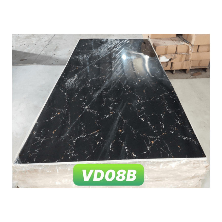 Tấm nhựa vân đá màu đen thời thượng - Sự trang nhã và bí ẩn