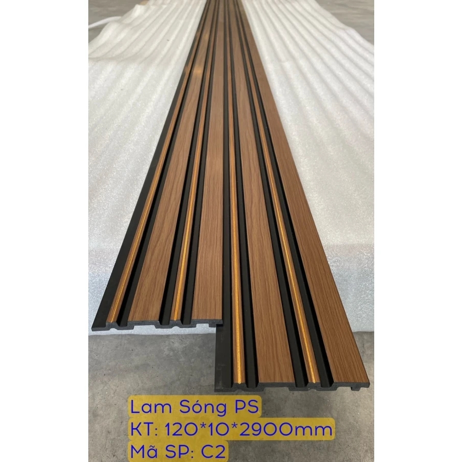 Tấm PS sóng chỉ vàng PSCV120x10, ảnh mẫu C2 từ bộ sản phẩm gốc
