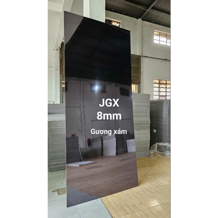 Ảnh gốc tấm than tre gương xám, nhãn JGX 8 mm