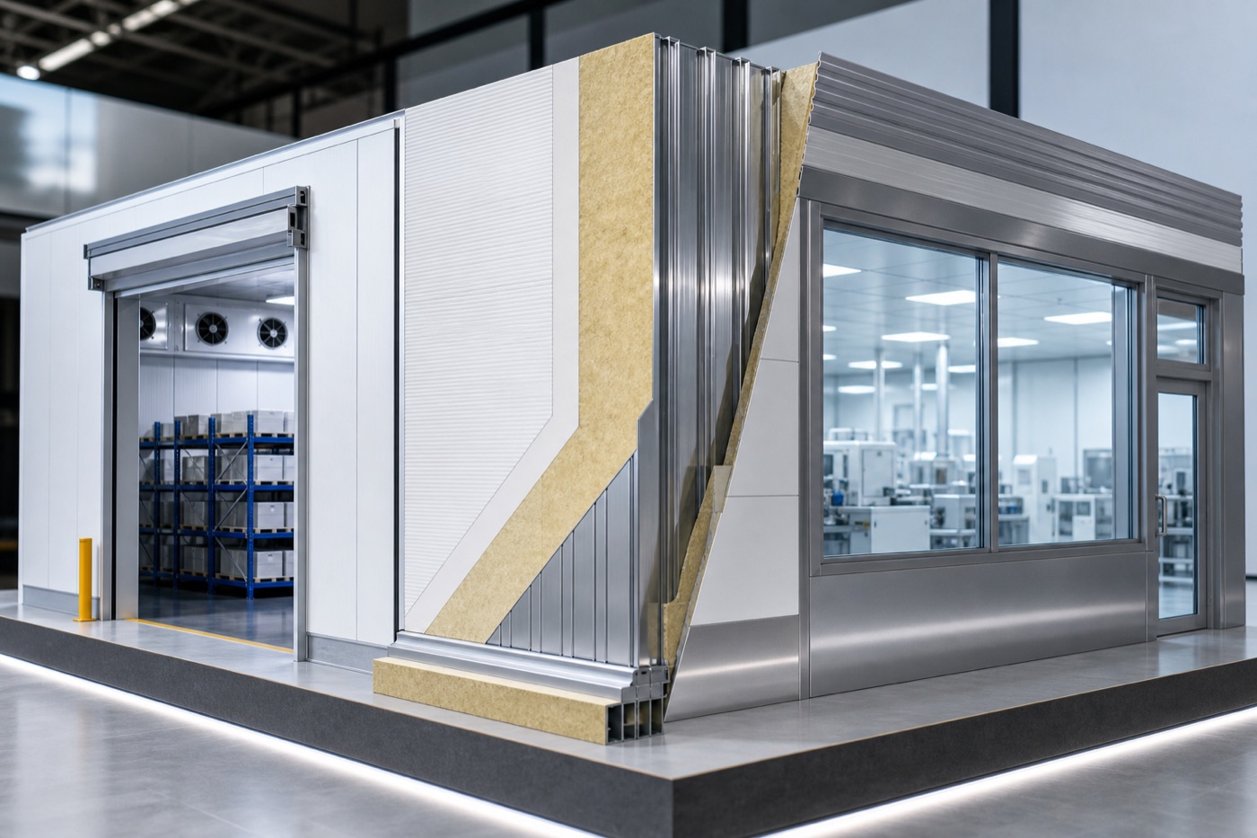 Hình minh họa ứng dụng panel trong công trình; cấu hình cần được xác nhận theo nhu cầu.