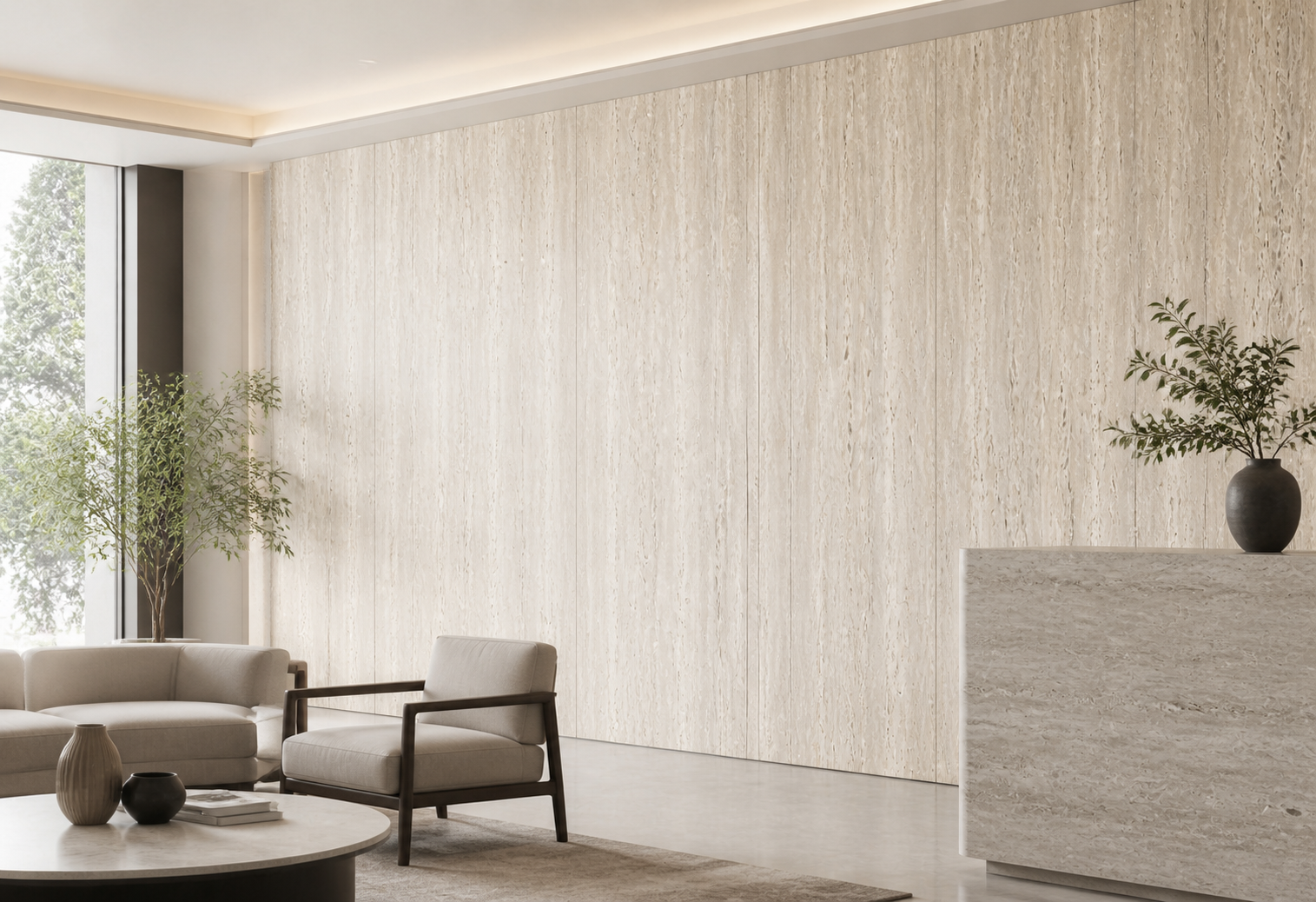Minh họa 3D ứng dụng tấm ốp than tre mã VN-VT02