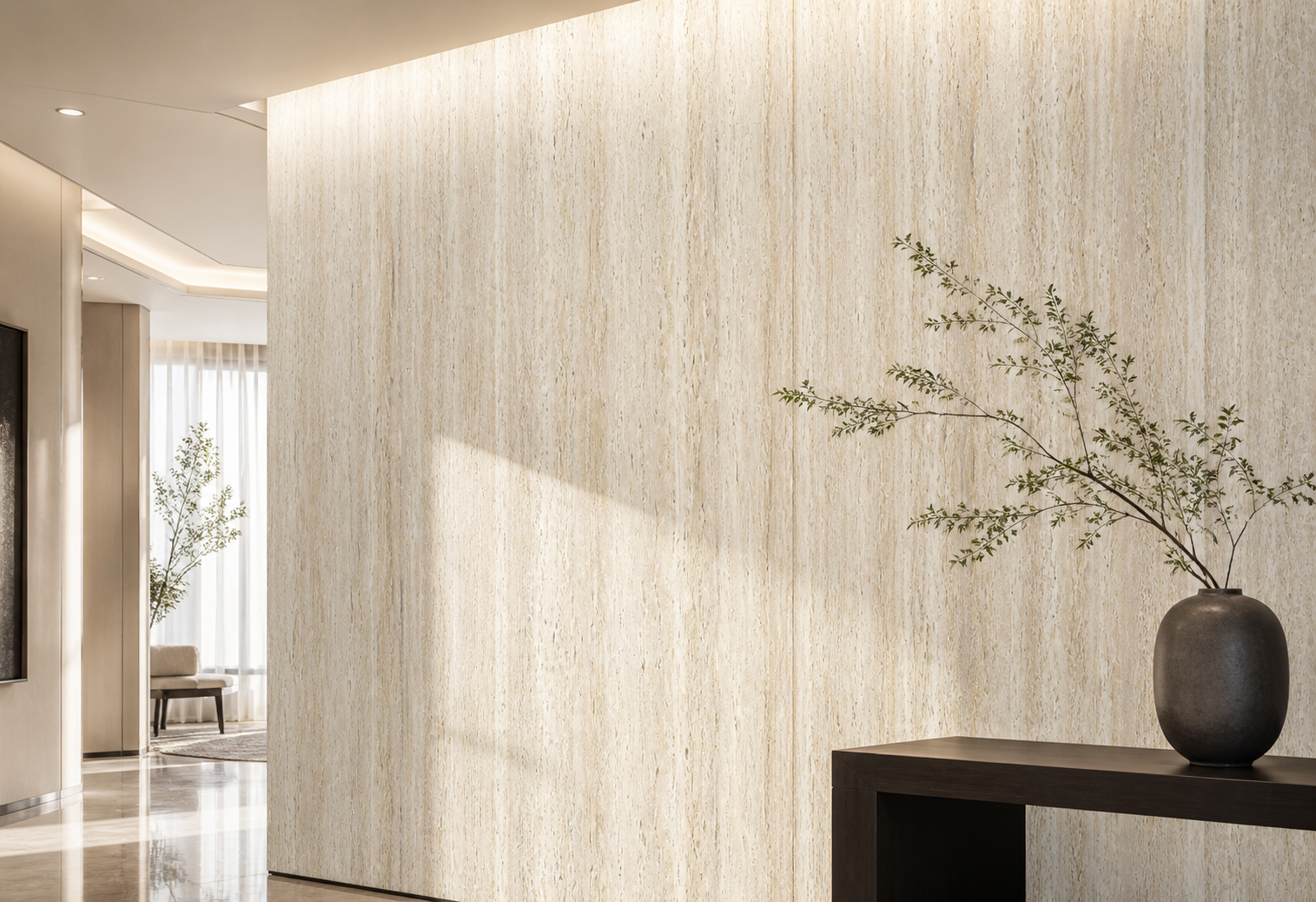 Minh họa 3D ứng dụng tấm ốp than tre mã VN-VT03