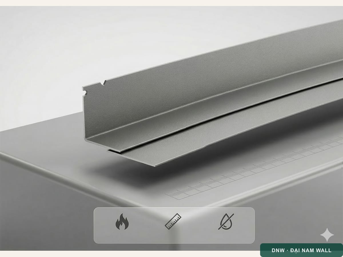 V nhôm ốp trong 38*38mm dày 0.80mm Tấm Panel · mã nguồn ANW38H38