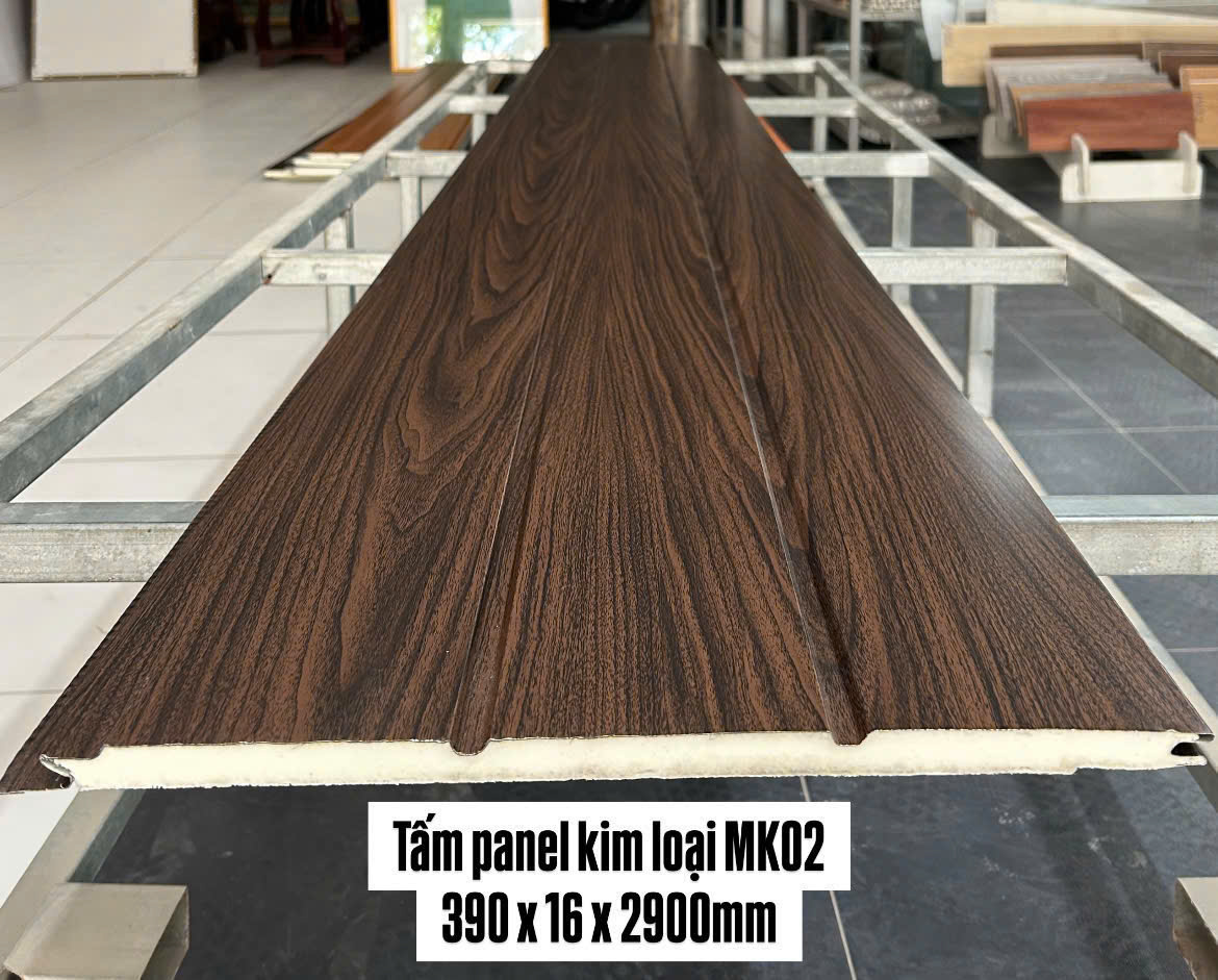 Bề mặt 02: Vân gỗ tông nâu đậm