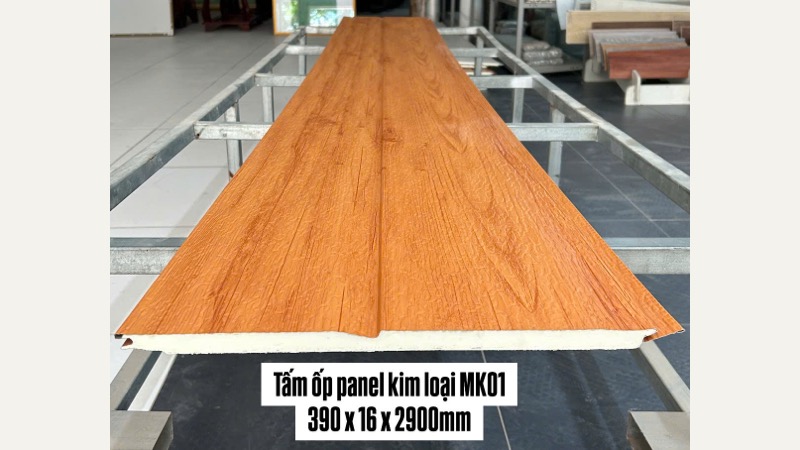 Panel kim loại ngoài trời 390 × 16 × 2.900 mm