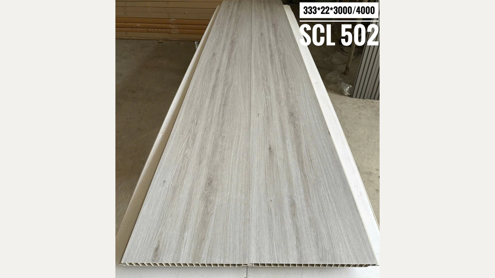 Bề mặt SCL502: Xám bạc · Vân gỗ
