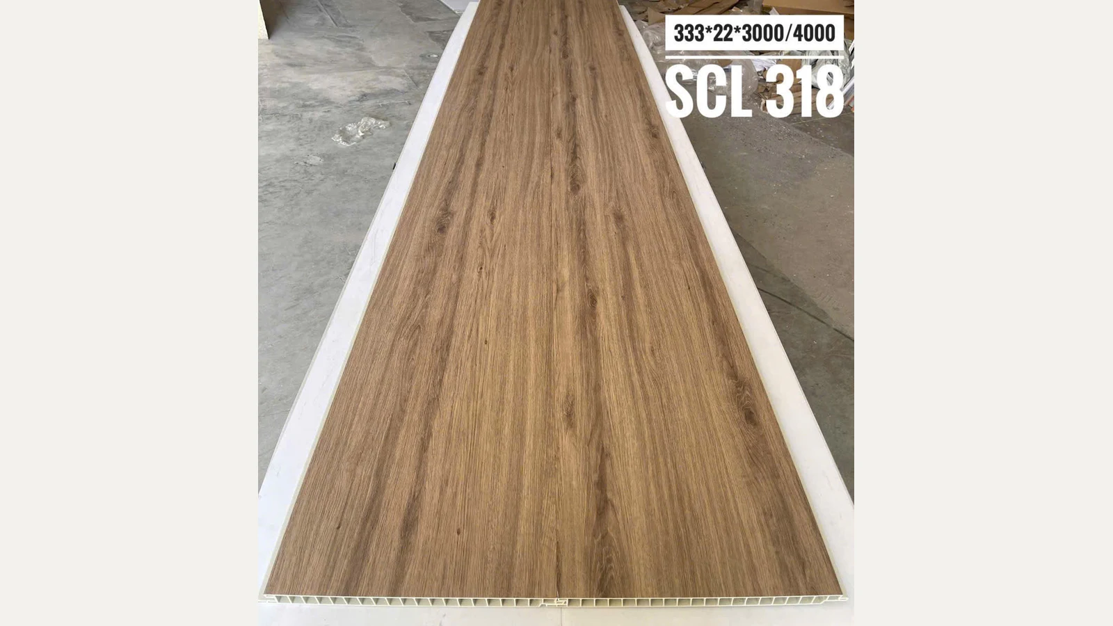 Bề mặt SCL318: Nâu sồi tự nhiên · Vân mắt gỗ