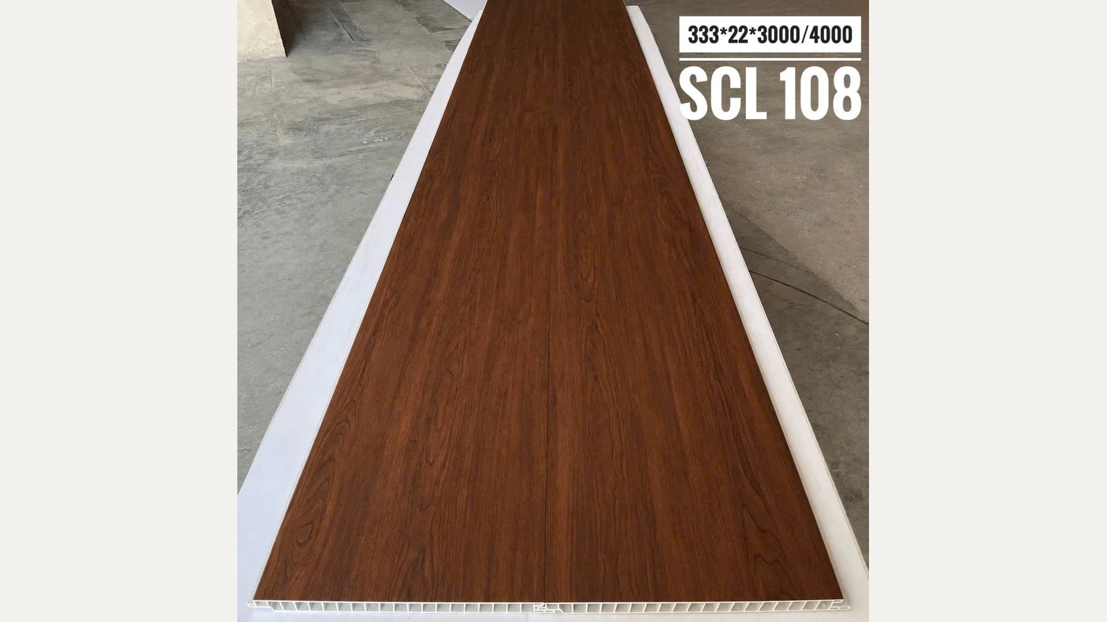 Bề mặt SCL108: Nâu óc chó đậm · Vân gỗ