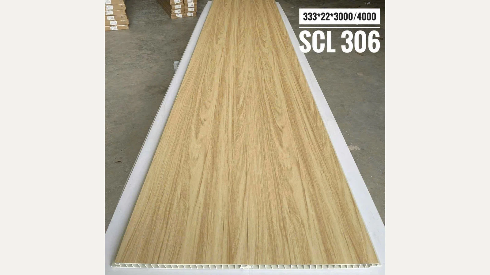Bề mặt SCL306: Vàng sồi sáng · Vân gỗ