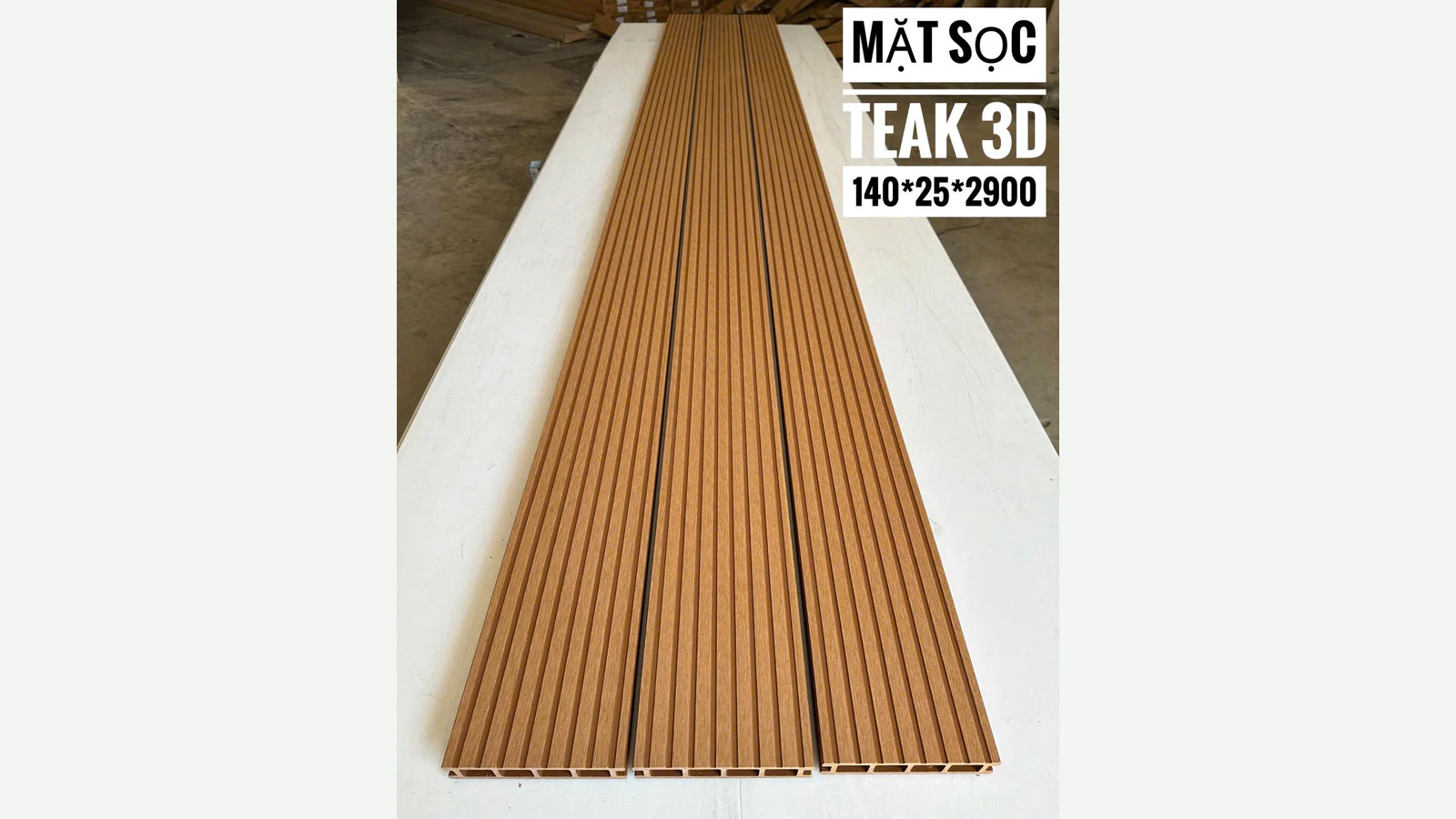 Bề mặt TK-SOC: Teak · Mặt sọc