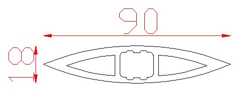 Bản vẽ kỹ thuật đúng mã Thanh lam gỗ nhựa nguyên sinh 90 × 18 mm