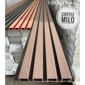 Lam 4 Sóng Ngoài Trời Coffee_Milo - DN220x26 Lam 4 Sóng Ngoài Trời Coffee_Milo - DN220x26