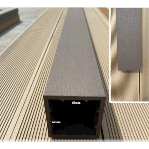 Thanh lam gỗ nhựa LHDN80x80  - Coffee