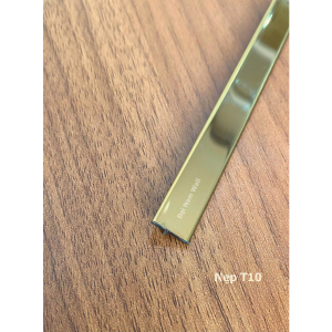 Nẹp Inox T10 Vàng Gương – Dài 2m4