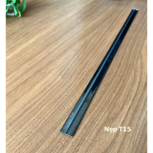 Nẹp Inox T15 Đen Gương – Dài 2m4