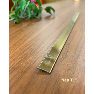 Nẹp Inox T15 Vàng Gương – Dài 2m4