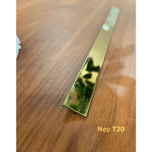 Nẹp Inox T20 Vàng Gương – Dài 2m4