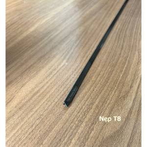 Nẹp Inox T8 Đen Gương – Dài 2m4