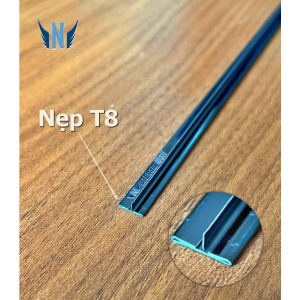 Nẹp Inox T8 Đen Gương – Dài 2m4