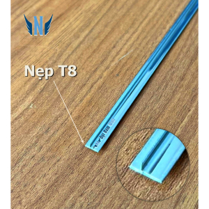 Nẹp Inox T8 Trắng Gương – Dài 2m4