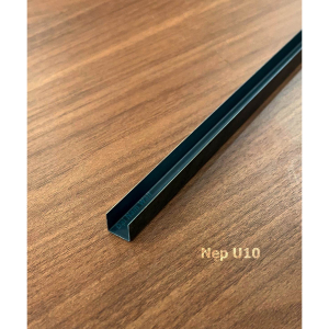 Nẹp Inox U10 Đen Gương – Dài 2m4