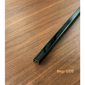 Nẹp Inox U10 Đen Gương – Dài 2m4