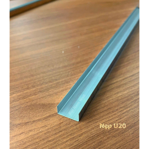 Nẹp Inox U20 Trắng Gương – Dài 2m4