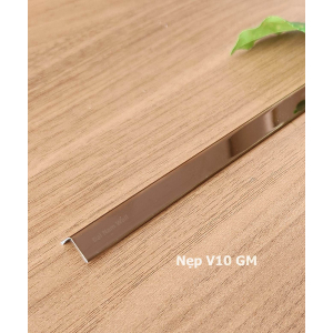 Nẹp Inox V10 Hồng Gấp Mép – Dài 2m4