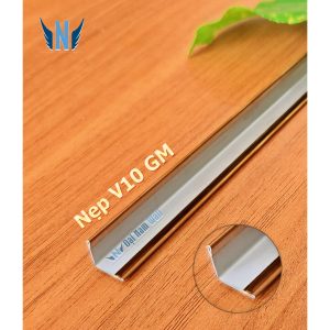 Nẹp Inox V10 Hồng Gấp Mép – Dài 2m4