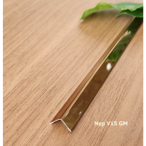 Nẹp Inox V15 Hồng Gấp Mép – Dài 2m4 Nẹp Inox V15 Hồng Gấp Mép – Dài 2m4