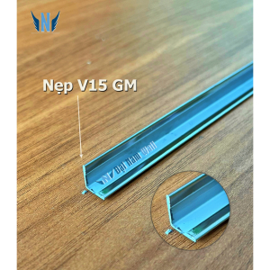 Nẹp Inox V15 Trắng Gấp Mép – Dài 2m4 Nẹp Inox V15 Trắng Gấp Mép – Dài 2m4