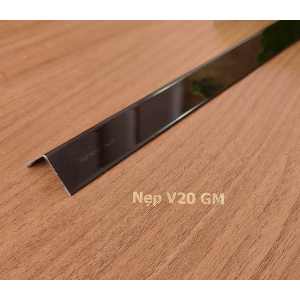 Nẹp Inox V20 Đen Gấp Mép – Dài 2m4 Nẹp Inox V20 Đen Gấp Mép – Dài 2m4