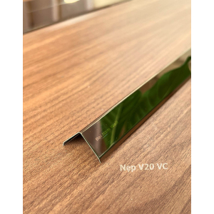 Nẹp Inox V20 Hồng Vát Cạnh – Dài 2m4