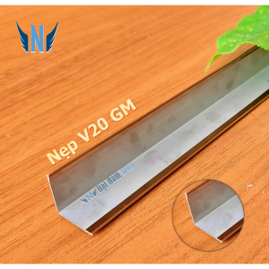 Nẹp Inox V25 Hồng Gấp Mép – Dài 2m4