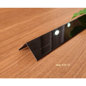 Nẹp Inox V30 Đen Vát Cạnh – Dài 2m4