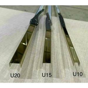 Nẹp U inox U10 - U15 - U20