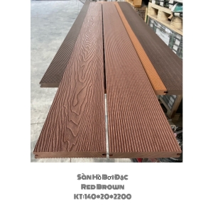 Sàn đặc ngoài trời Red Brown 140*20*2200mm Sàn đặc ngoài trời Red Brown 140*20*2200mm
