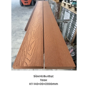 Sàn đặc ngoài trời Teak 140*20*2200mm Sàn đặc ngoài trời Teak 140*20*2200mm