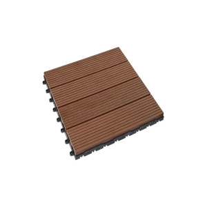 Vỉ gỗ nhựa ngoài trời vân sọc VSDN30x30 - Brown