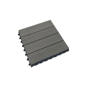 Vỉ gỗ nhựa ngoài trời vân sọc VSDN30x30 - Grey  Vỉ gỗ nhựa ngoài trời vân sọc VSDN30x30 - Grey