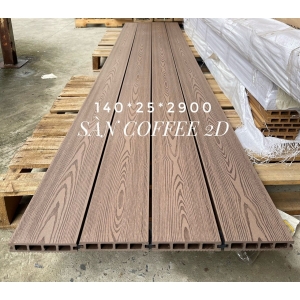 Sàn Gỗ Nhựa Coffee 2D - SH140x25 Sàn Gỗ Nhựa Coffee 2D - SH140x25