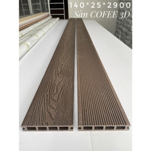 Sàn Gỗ Nhựa Coffee 3D - SH140x25 Sàn Gỗ Nhựa Coffee 3D - SH140x25