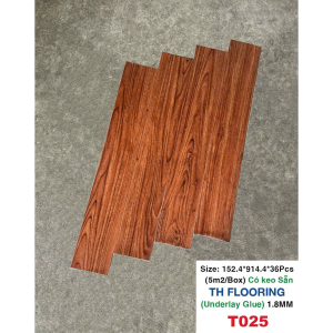 Sàn Nhựa Dán Giả Gỗ Có Keo - T025