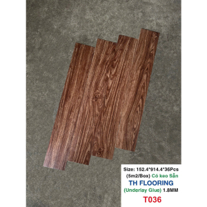 Sàn Nhựa Dán Giả Gỗ Có Keo - T036
