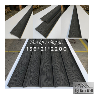 Tấm Gỗ Nhựa Ốp Tường 3D