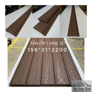 Tấm Gỗ Nhựa Ốp Tường 3D