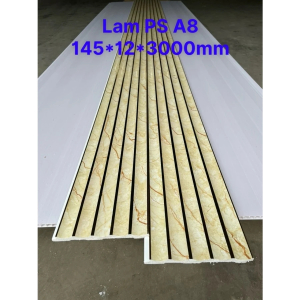 Tấm Ốp Nhựa PS Bán Nguyệt Chỉ Vàng – PSBN150x10