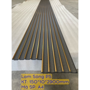 Tấm Ốp Nhựa PS Bán Nguyệt Chỉ Vàng - PSBN150x10 Tấm Ốp Nhựa PS Bán Nguyệt Chỉ Vàng - PSBN150x10